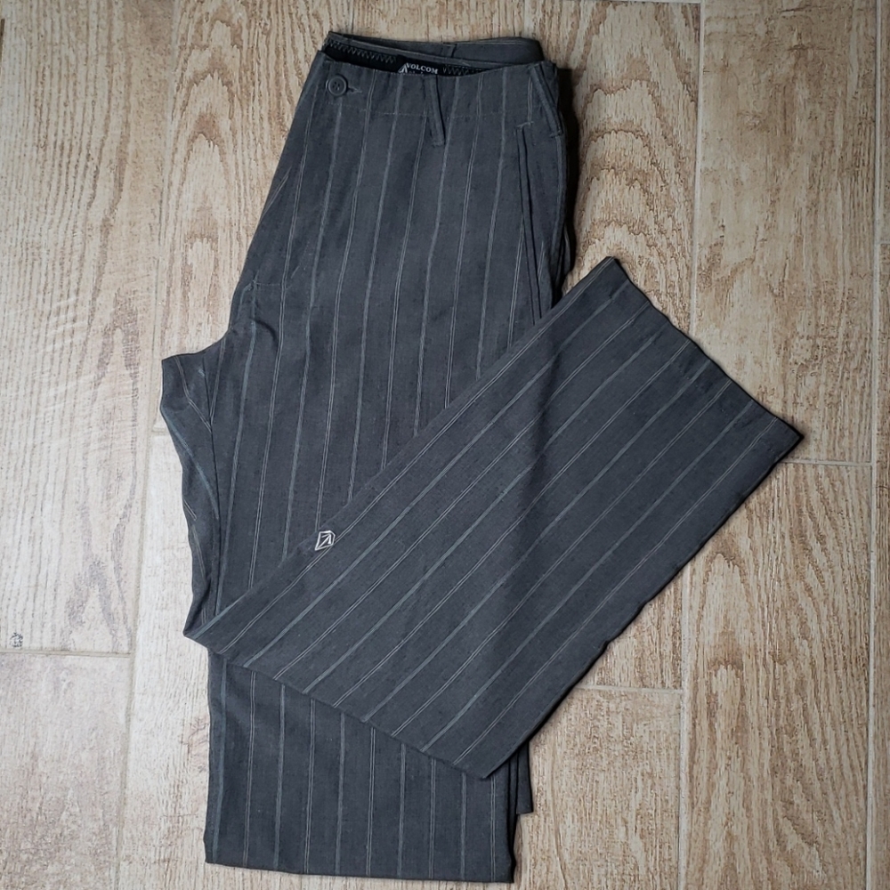 Men's Volcom Gray Striped Pant